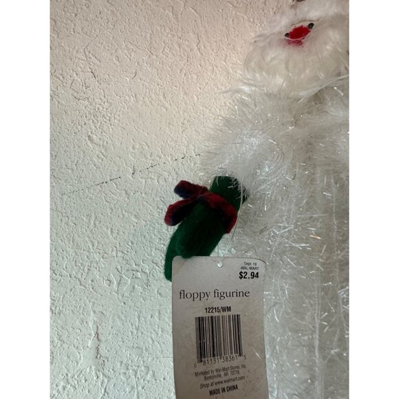 Holiday Time Santa Claus Floppy Figurine Decoration Fuzzy Beard & Mittens NWT - Picture 6 of 13
